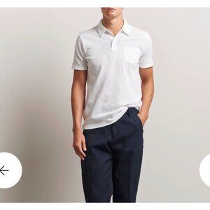 Sunspel Riviera Polo Shirt – White Size L